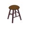 Holland Bar Stool Co Maple Vanity Stool, Dark Cherry Finish, Canter Kiwi Green Seat RC18MSDC001 - alternate 1